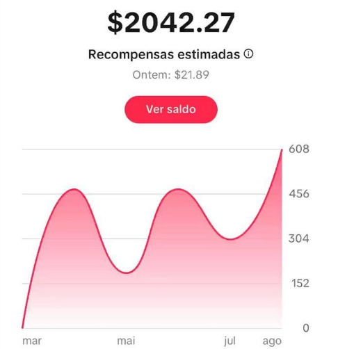 Prova de Faturamento $2k no TikTok