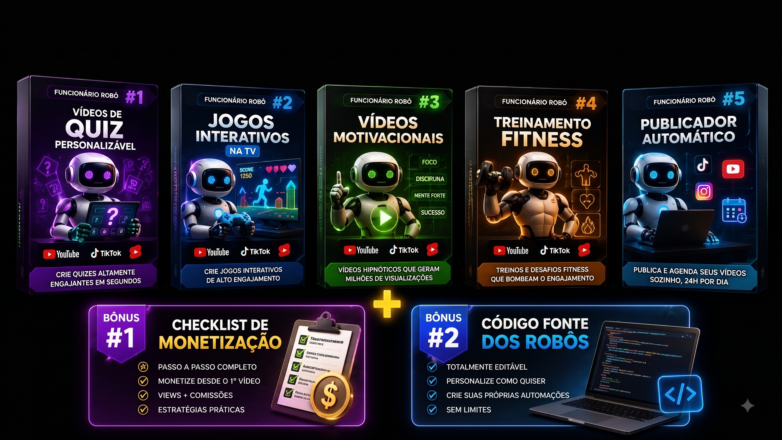 Mockup Fábrica de Vídeos Virais